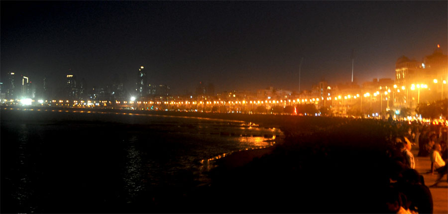 night marine drive mumbai